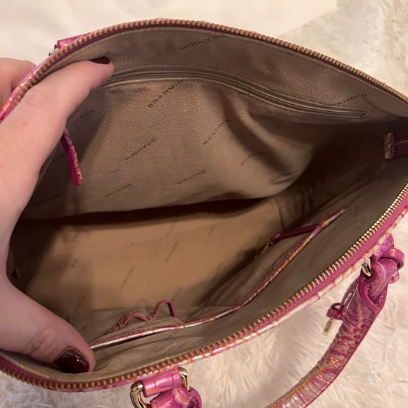 Brahmin Large Duxbury Satchel and brand Ady wallet in Peony Ombré - Picture 4 of 9